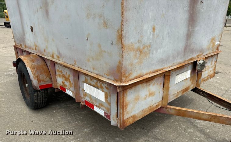 image for item EH6843 1991 MIDW Shop built enclosed cargo trailer