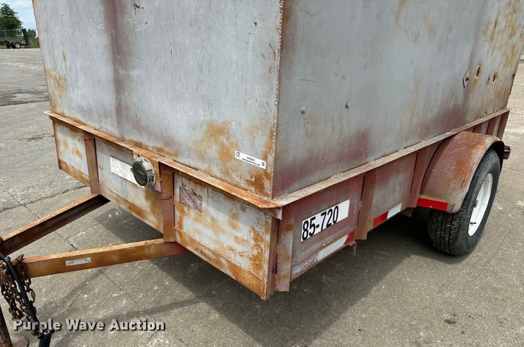 image for item EH6843 1991 MIDW Shop built enclosed cargo trailer