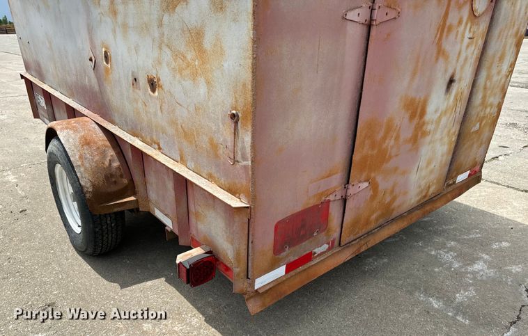 image for item EH6843 1991 MIDW Shop built enclosed cargo trailer