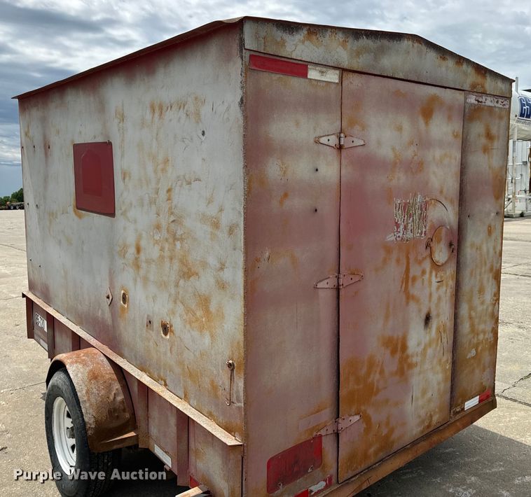 image for item EH6843 1991 MIDW Shop built enclosed cargo trailer
