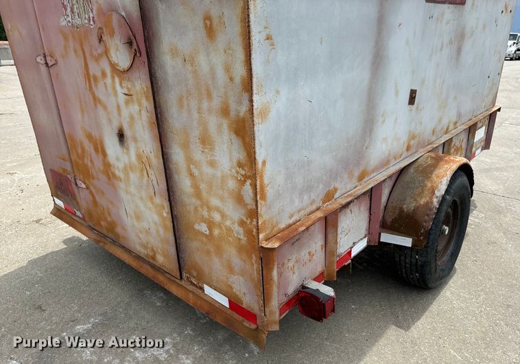 image for item EH6843 1991 MIDW Shop built enclosed cargo trailer