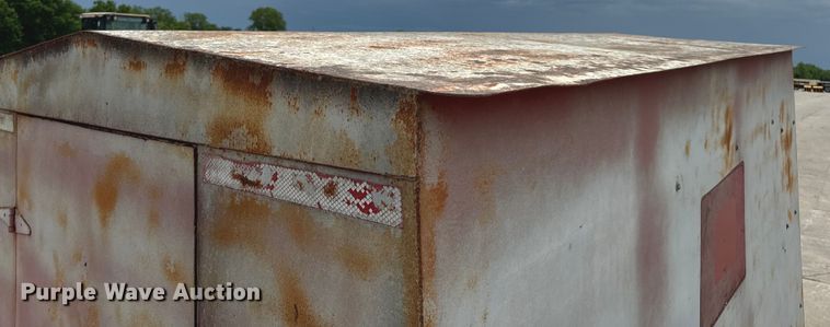 image for item EH6843 1991 MIDW Shop built enclosed cargo trailer