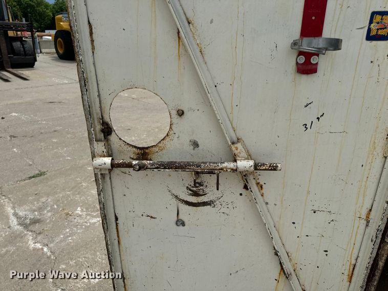 image for item EH6843 1991 MIDW Shop built enclosed cargo trailer