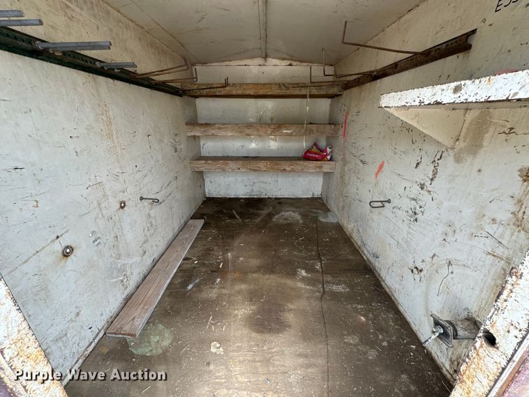 image for item EH6843 1991 MIDW Shop built enclosed cargo trailer