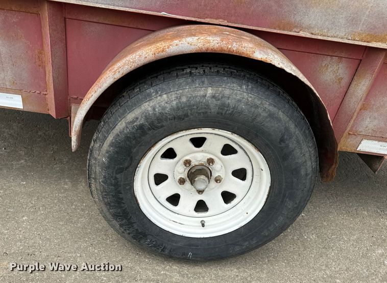 image for item EH6843 1991 MIDW Shop built enclosed cargo trailer