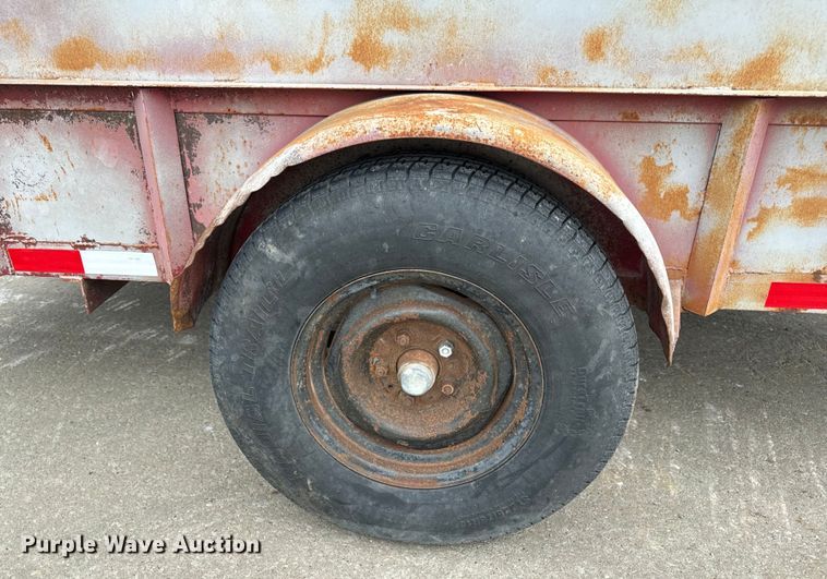 image for item EH6843 1991 MIDW Shop built enclosed cargo trailer