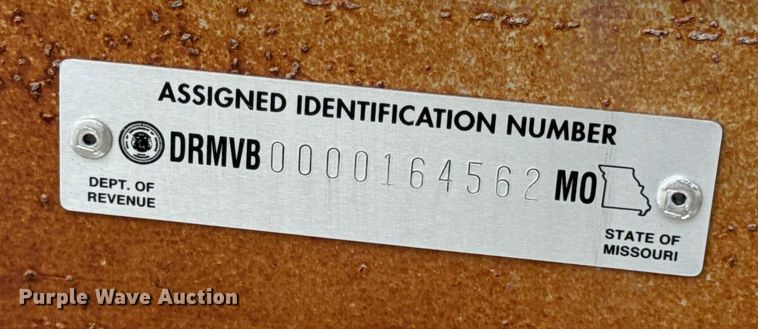 image for item EH6843 1991 MIDW Shop built enclosed cargo trailer