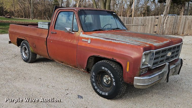 image for item EI3650 1977 Chevrolet  Scottsdale 10 pickup truck