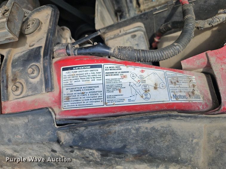 image for item EI3859 2002 Ford F550 Super Duty XLT truck cab and chassis