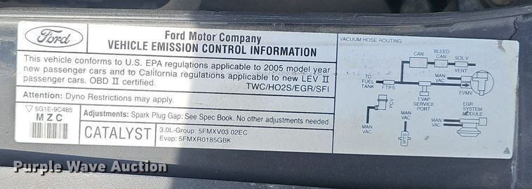 image for item EJ5539 2005 Ford Five Hundred SEL 