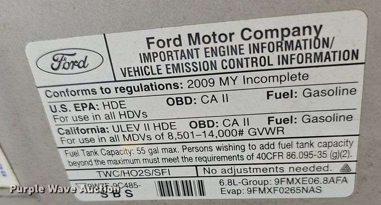 image for item EJ5540 2009 Ford E350 shuttle bus