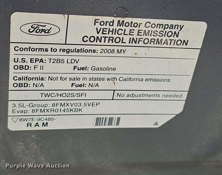 image for item EJ5543 2008 Ford  Taurus X SEL SUV