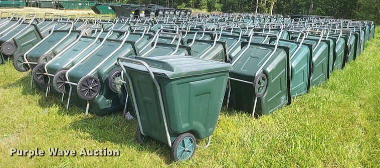 image for item EJ7992 Approximately 100 Amerikart trash carts 