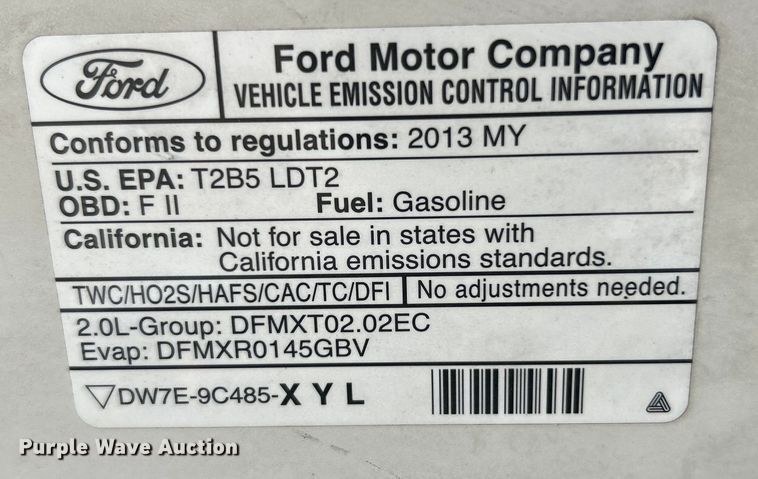 image for item EK4643 2013 Ford Explorer XLT SUV