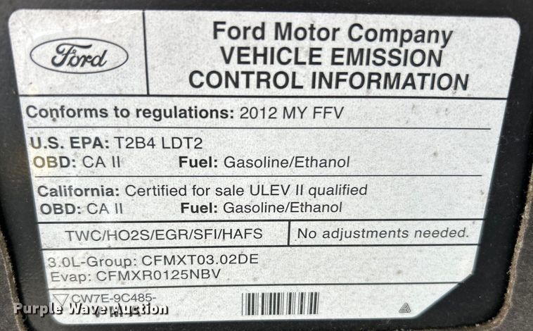 image for item EK4644 2012 Ford Escape Limited  SUV