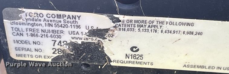 image for item EK8551 Toro Titan Z 4800 ZTR lawn mower