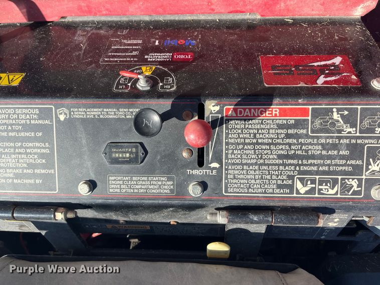 image for item EK8585 Toro Z Master ZTR lawn mower