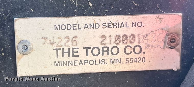 image for item EK8585 Toro Z Master ZTR lawn mower