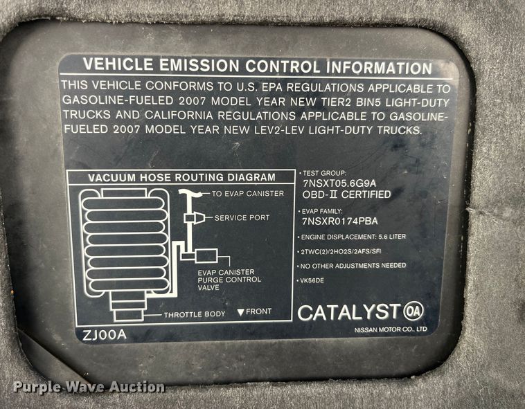 image for item EK8588 2007 Infiniti QX56 SUV