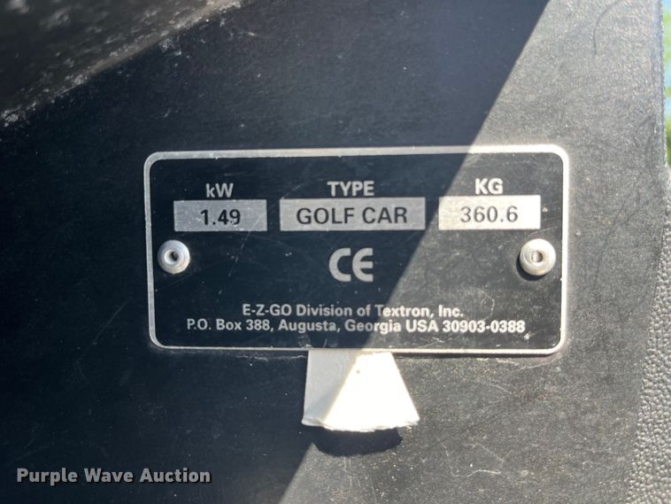 image for item EK8589 EZGO golf cart