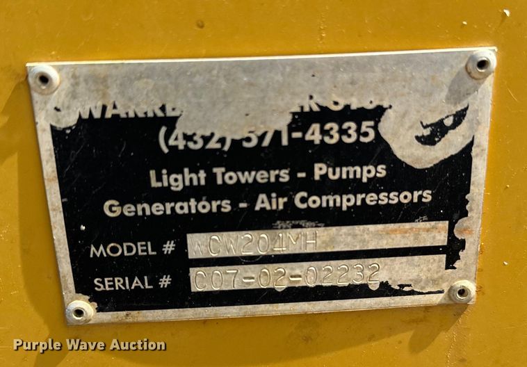 image for item IE9014 Caterpillar WCW204MH light plant