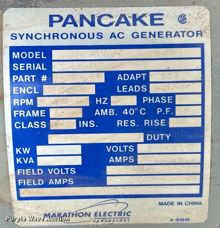 image for item IE9015 Caterpillar WCW204MH light plant