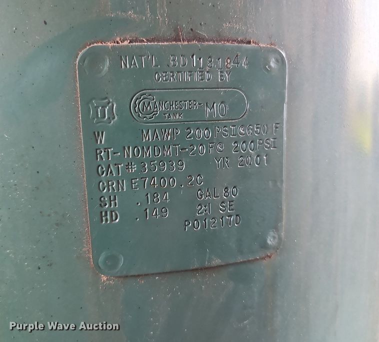 image for item IO9925 2001 Champion Advantage Series air compressor