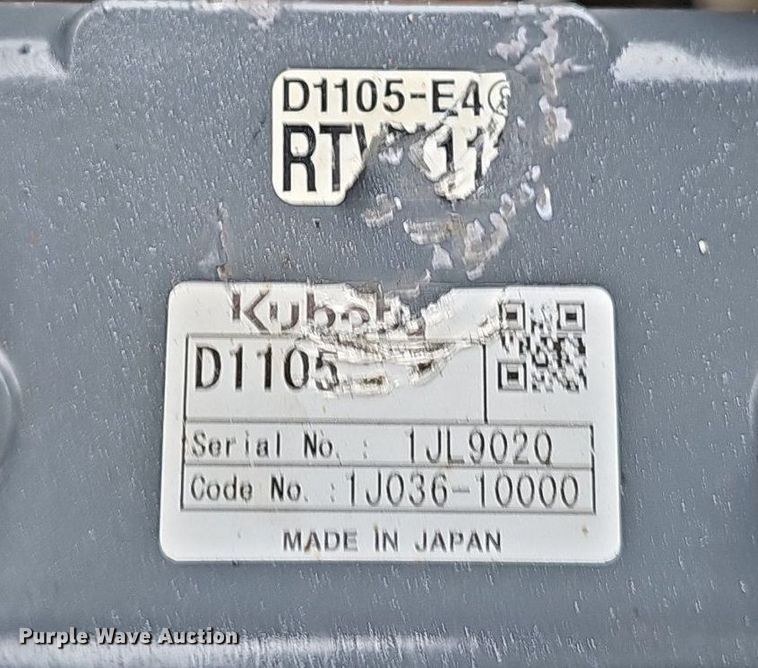 image for item IO9967 2018 Kubota TV X1140 utility vehicle