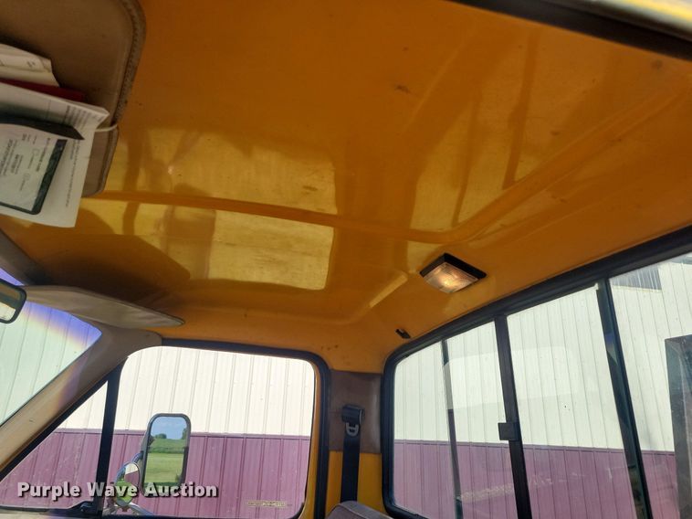 image for item KB9022 1985 Ford F350 pickup truck cab and chassis with tree spade