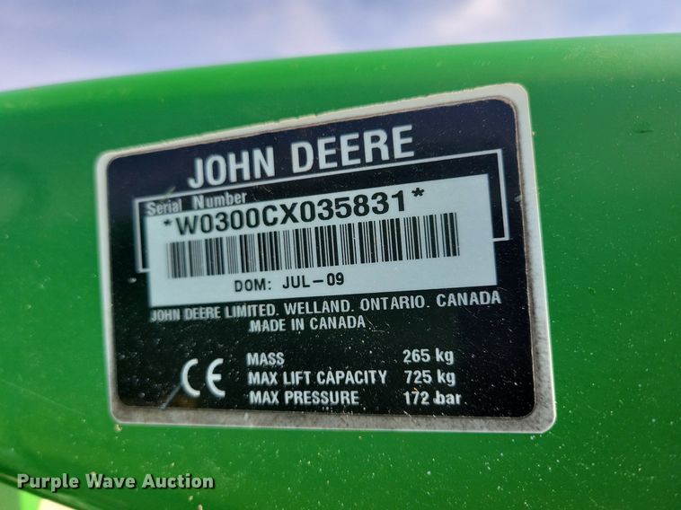 image for item KB9057 2007 John Deere 3320 MFWD tractor