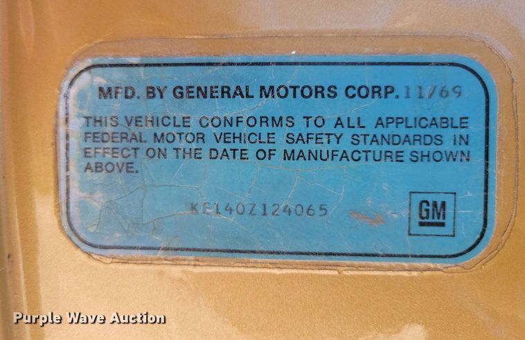 image for item KB9060 1970 Chevrolet  K10 pickup truck