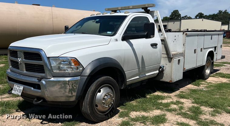 image for item LU9852 2012 Dodge Ram 4500 utility bed pickup truck