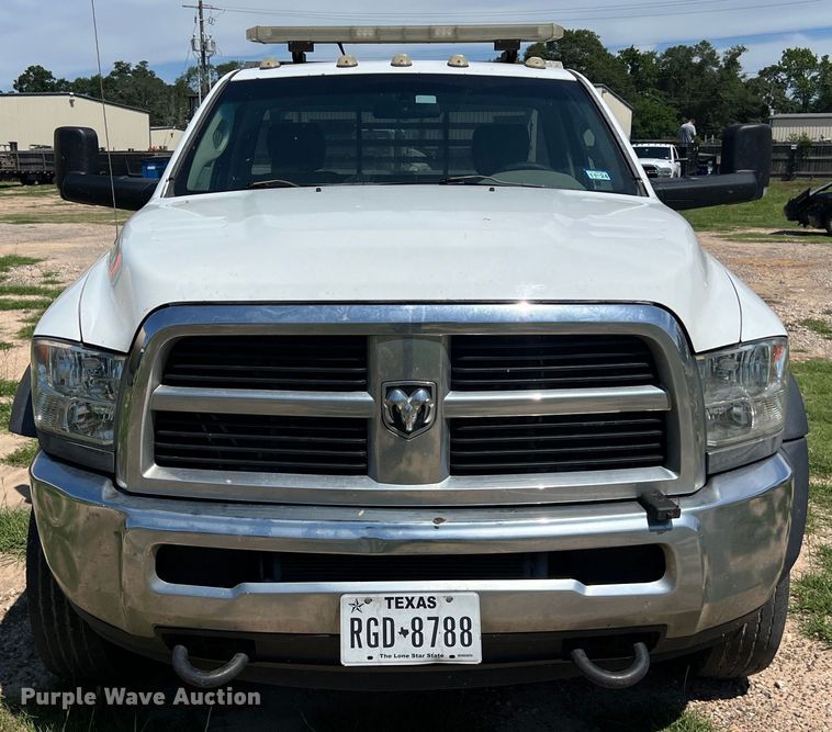 image for item LU9852 2012 Dodge Ram 4500 utility bed pickup truck