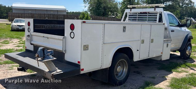 image for item LU9852 2012 Dodge Ram 4500 utility bed pickup truck