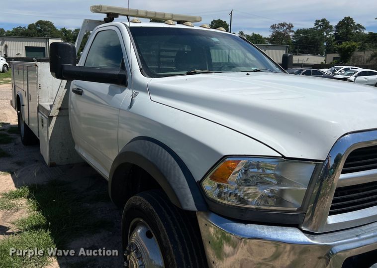 image for item LU9852 2012 Dodge Ram 4500 utility bed pickup truck