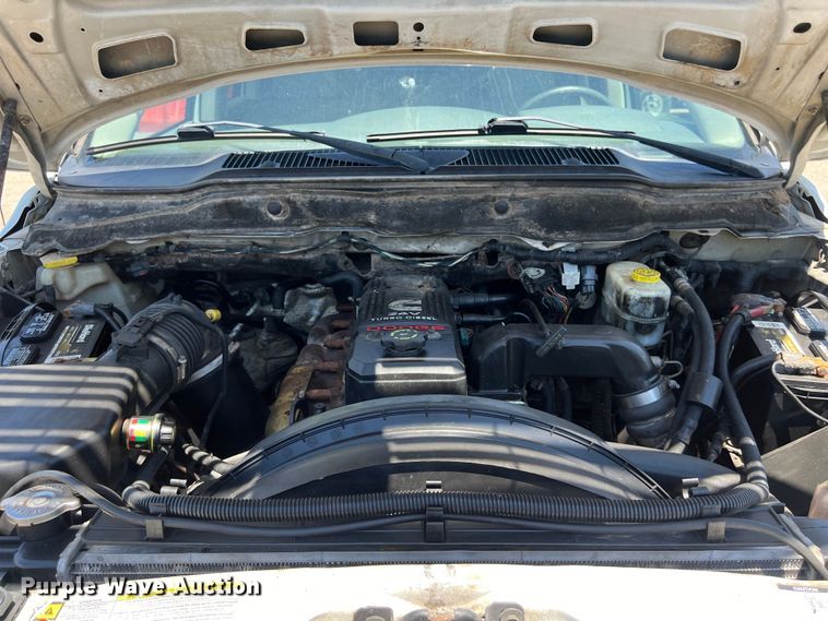 image for item LU9854 2007 Dodge Ram 2500HD Quad Cab utility bed pickup truck