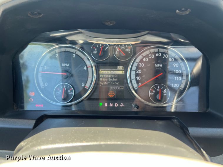 image for item LU9856 2012 Dodge Ram 4500HD flatbed pickup truck