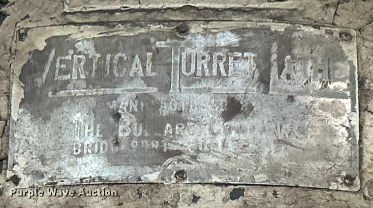 image for item NB9407 Bullard  vertical turret lathe