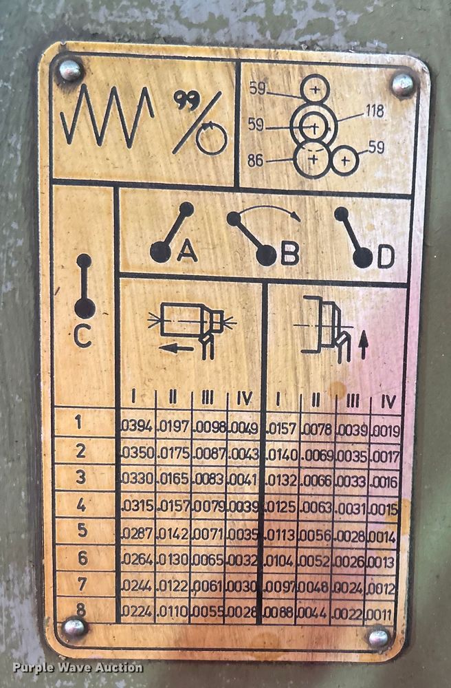 image for item NB9408 American Edelstaal, Inc. lathe