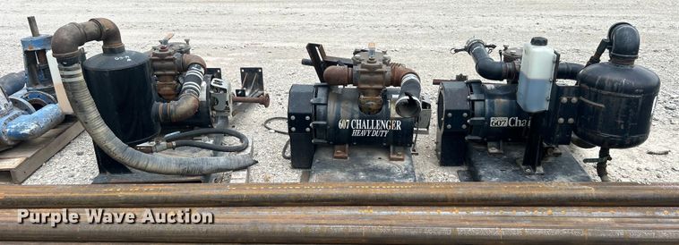 image for item NB9410 (3) Challenger 100-607-FS 607 Heavy Duty vacuum pumps
