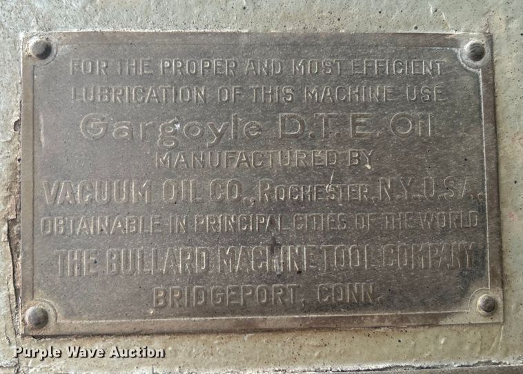 image for item NB9412 Bullard vertical turret lathe