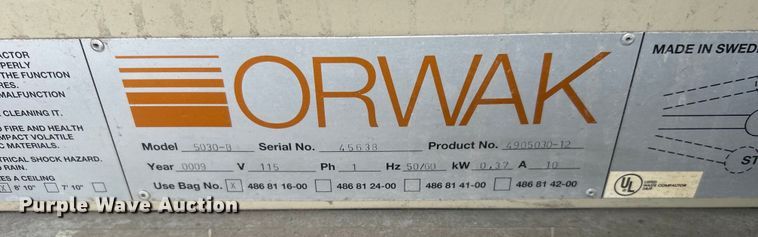 image for item NB9414 (4) Orwak 5030-B refuse compactors