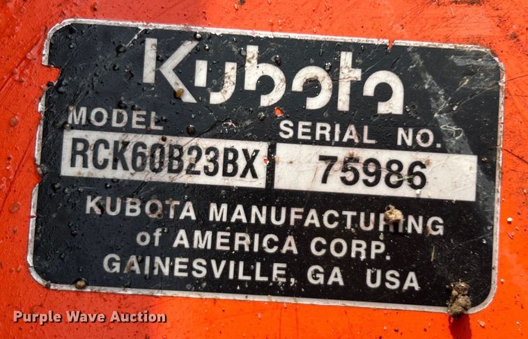image for item NB9420 2016 Kubota BX2370 MFWD tractor