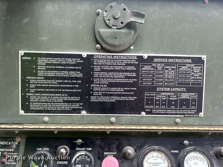 image for item NB9421 2007 Otan MEP-803A generator