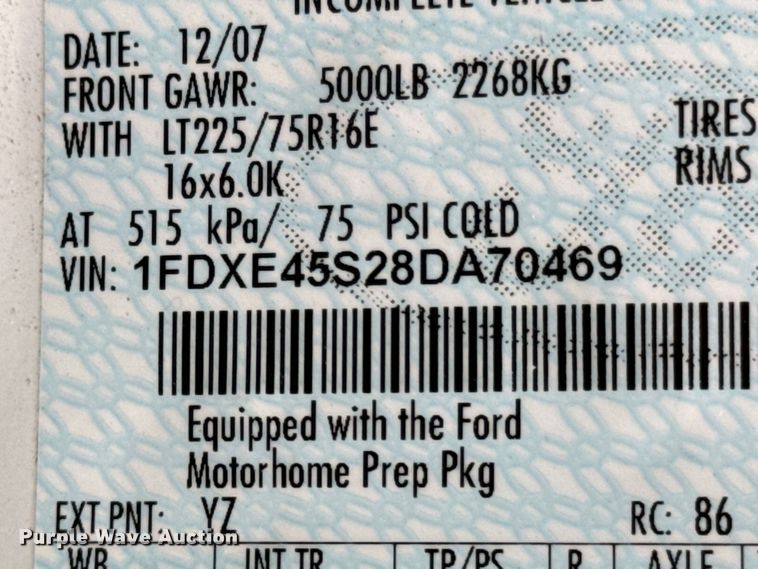 image for item ND9229 2008 Jayco Greyhawk 31SS RV