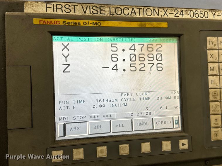 image for item NL9807 2007 Doosan MV3016LD vertical machining center