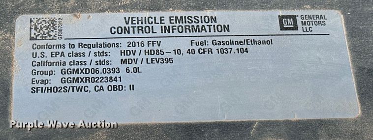 image for item NR9912 2016 Chevrolet  Silverado 2500HD Crew Cab pickup truck