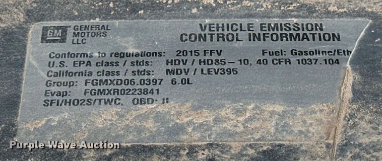 image for item NR9918 2015 Chevrolet  Silverado 2500HD Crew Cab pickup truck