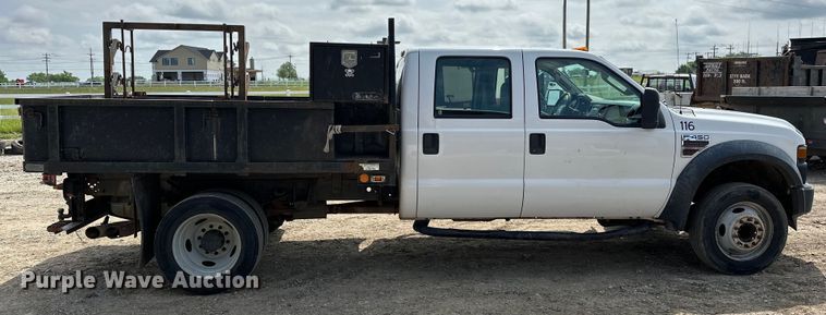 image for item NR9952 2010 Ford  F450 Super Duty Crew Cab flatbed truck