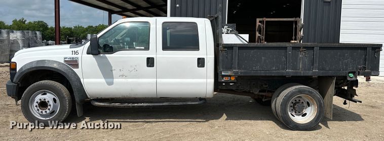 image for item NR9952 2010 Ford  F450 Super Duty Crew Cab flatbed truck